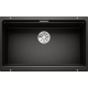 Fregadero bajo encimera BLANCO ETAGON 700-U NEGRO. 525891. Una cubeta, Negro. Para mueble de 80 cm